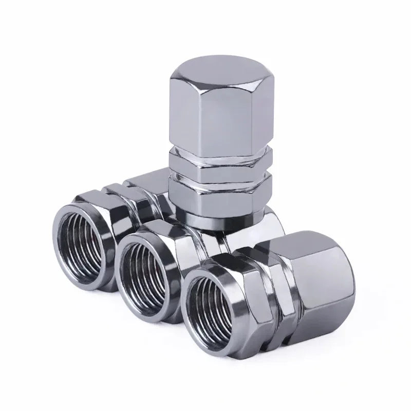 Tire Valve Caps – Aluminum Covers 4PCS | Universal