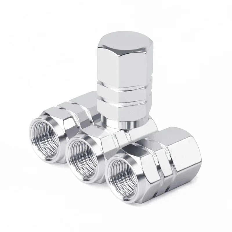 Tire Valve Caps – Aluminum Covers 4PCS | Universal