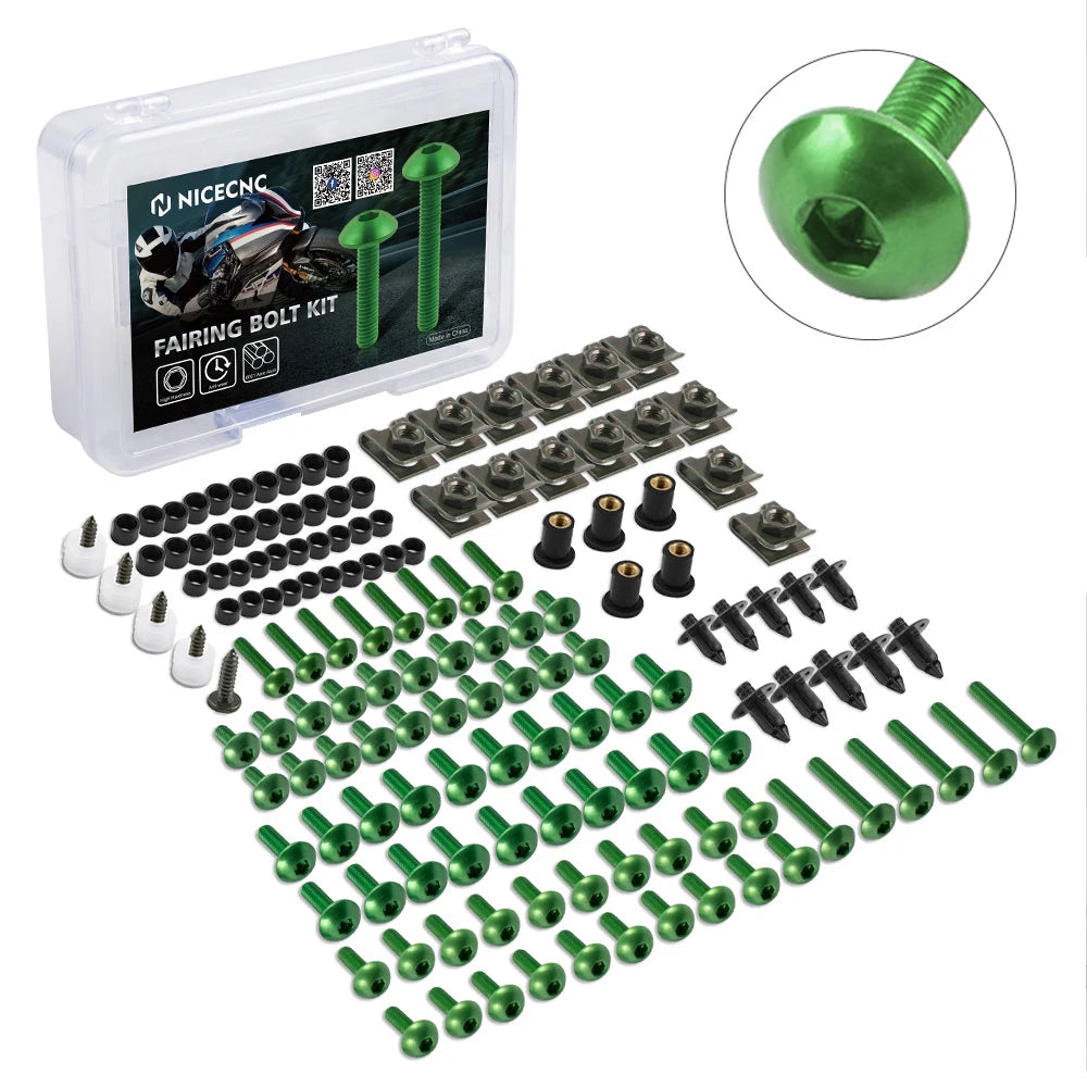 Fairing Bolt Kit – 190PCS Screw Set | Universal
