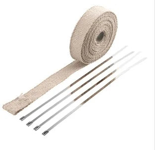 Exhaust Heat Wrap | Fiberglass Thermal Tape 5M