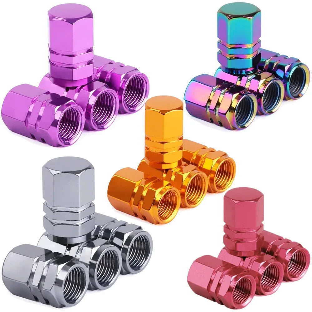 Tire Valve Caps – Aluminum Covers 4PCS | Universal